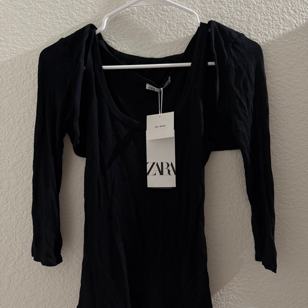 Zara women top 2 piece black size S